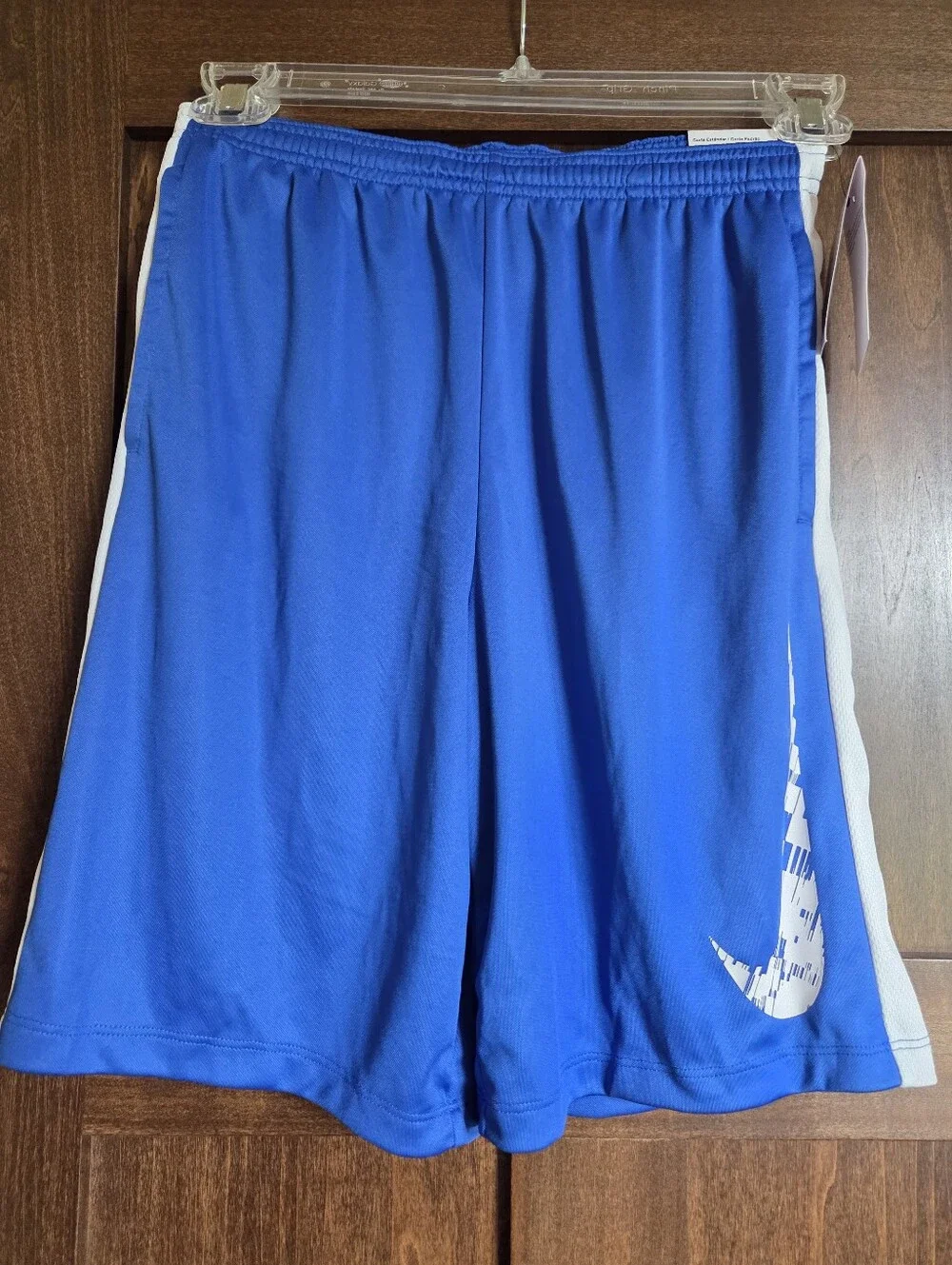 Nike Kids Blue & White Athletic Shorts with Side Stripe - NWT!